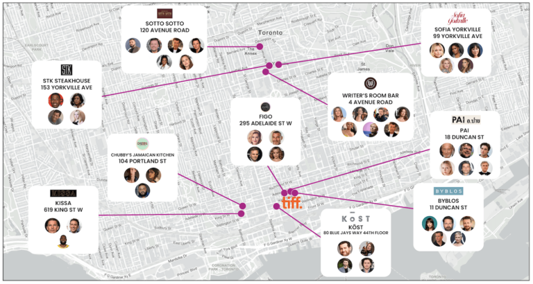 Top 10 Toronto Restaurants To Spot Celebrities During TIFF