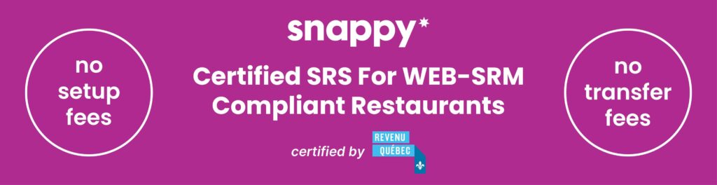 web-srm quebec restaurants