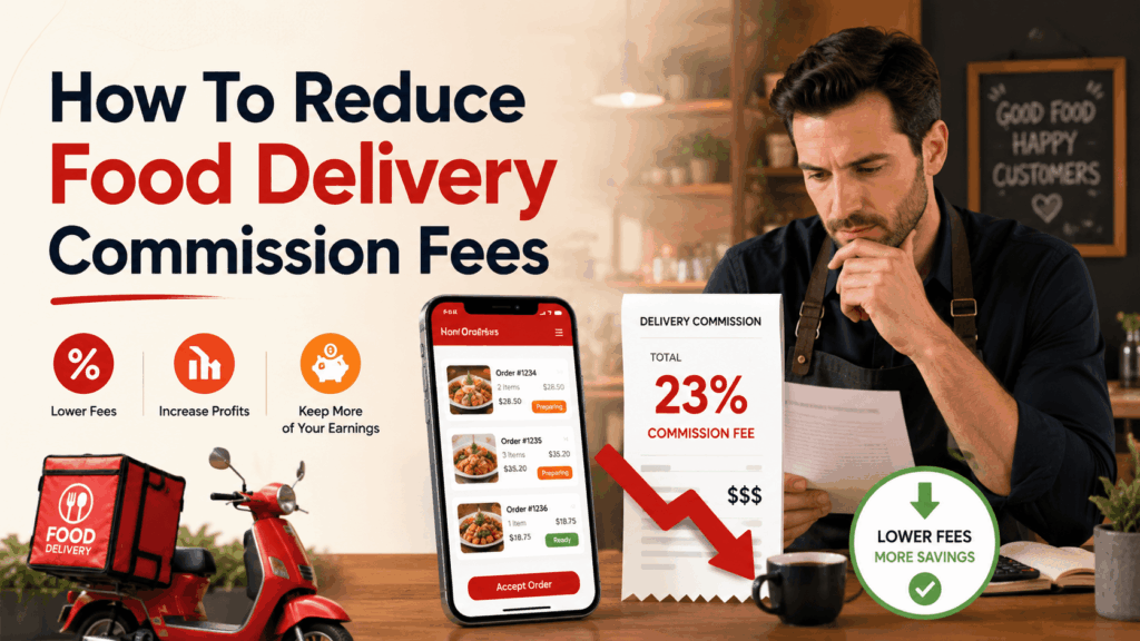 how to reduce food delivery commission fees
