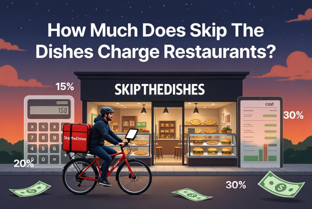 how much does skip the dishes charge restaurants