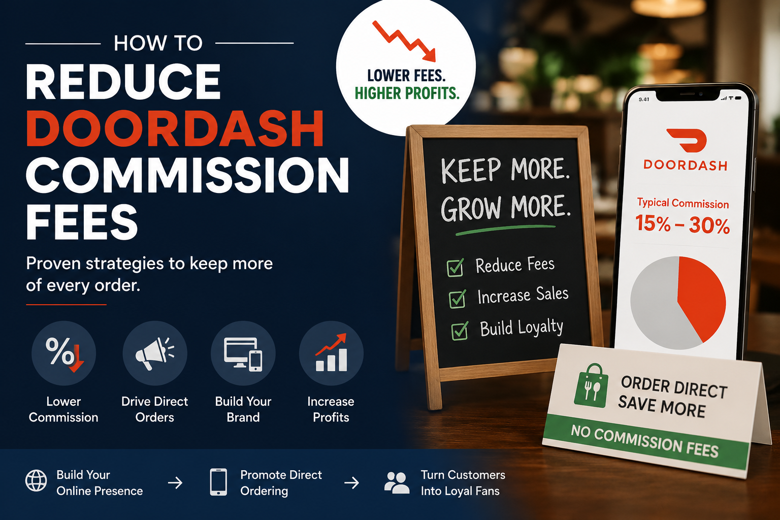 how to reduce doordash commission fees