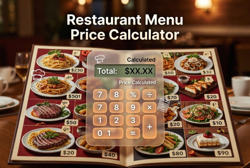 restaurant menu price calculator