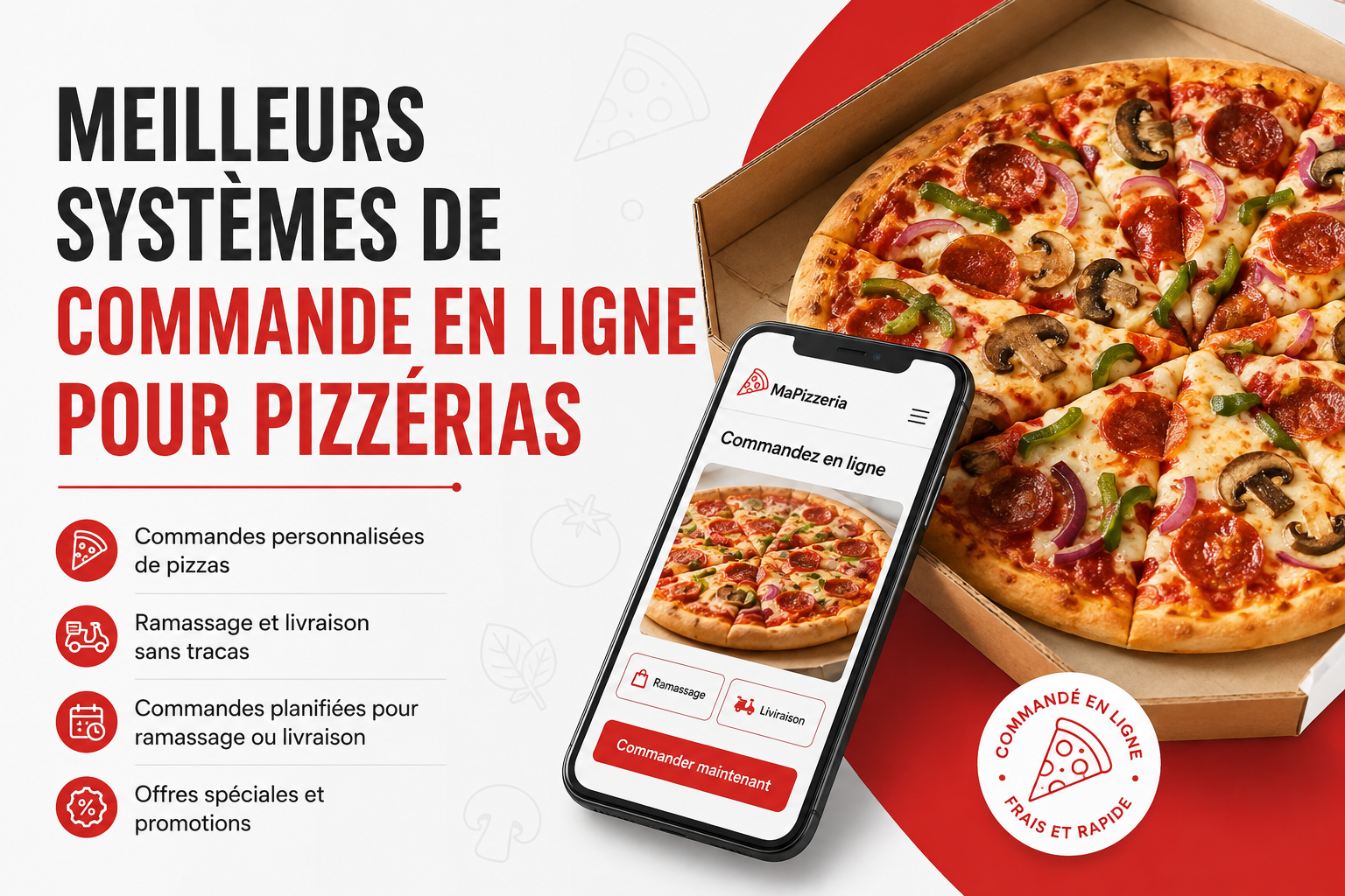 Meilleurs systèmes de commande en ligne pour les pizzerias