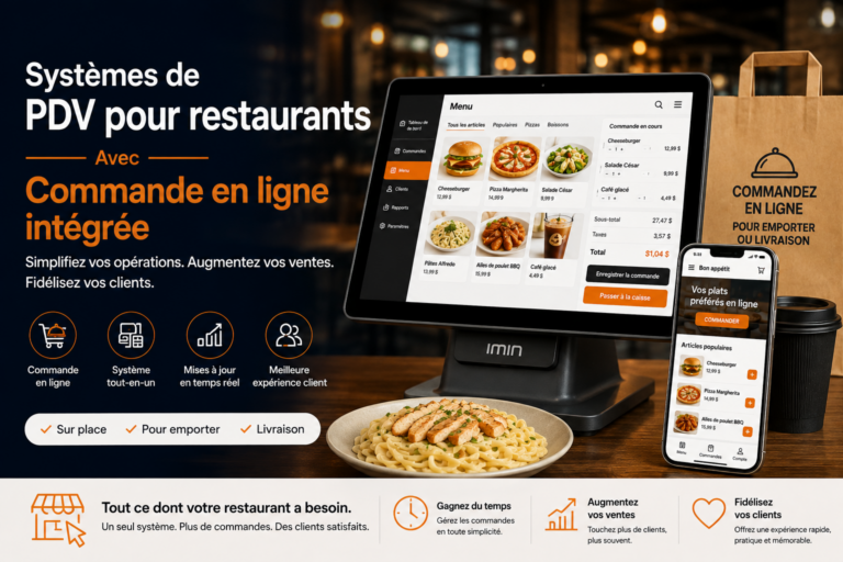 Systèmes de point de vente pour restaurants avec commande en ligne intégrée