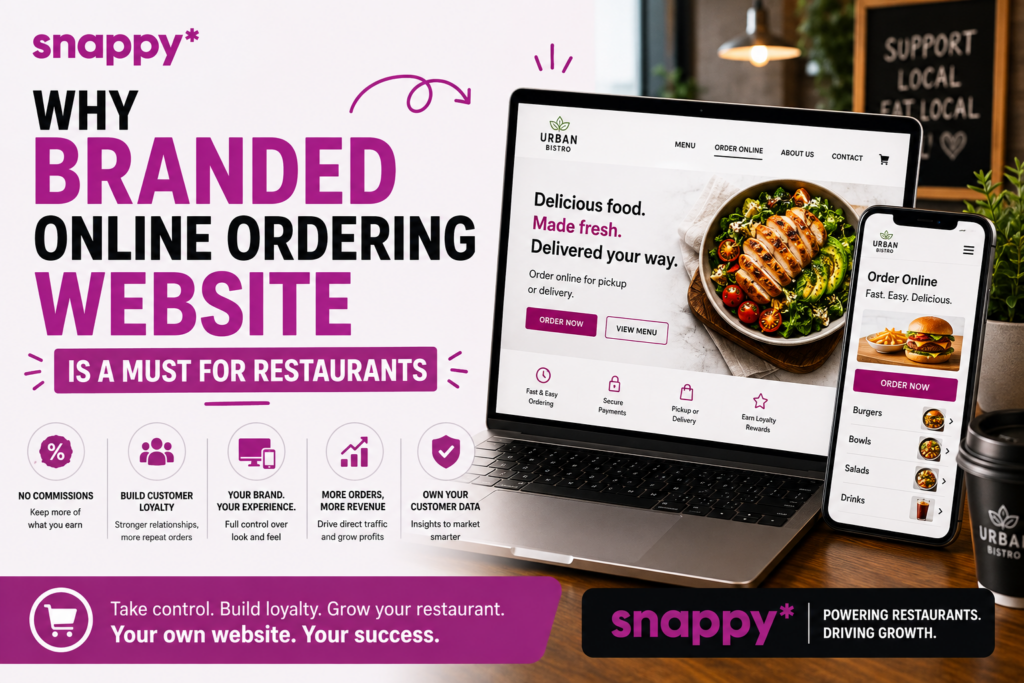 branded online ordering website restaurants