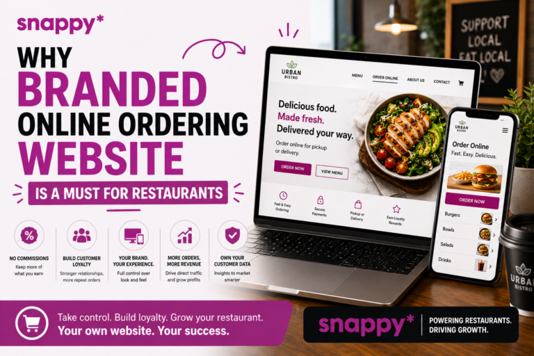 branded online ordering website restaurants