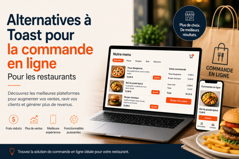 Alternatives à la commande de Toast en ligne pour les restaurants