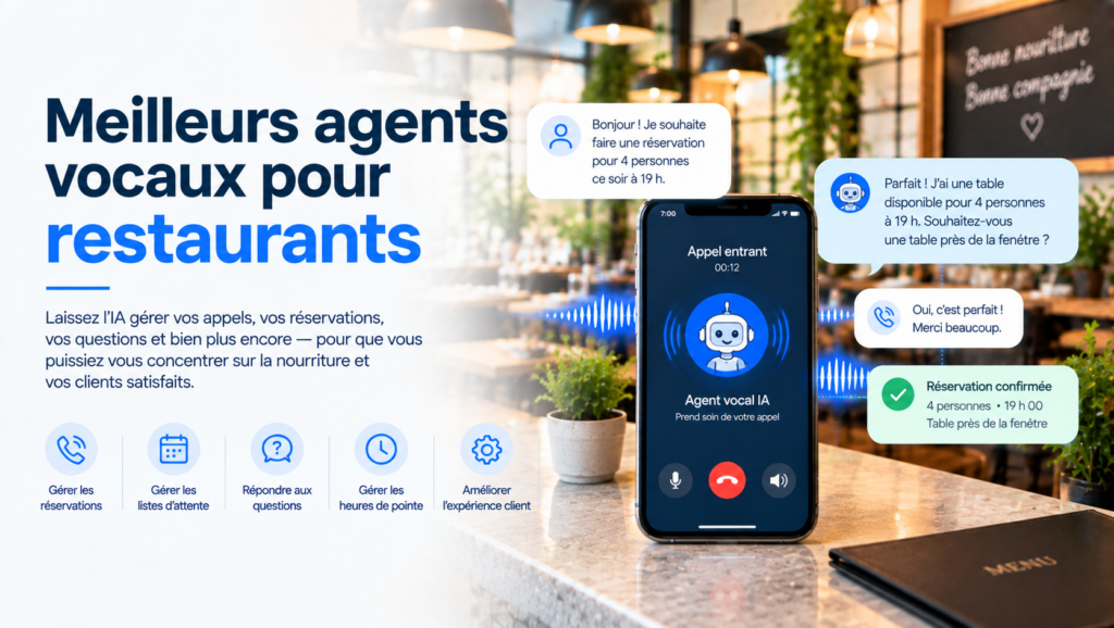 Les meilleurs agents vocaux pour les restaurants