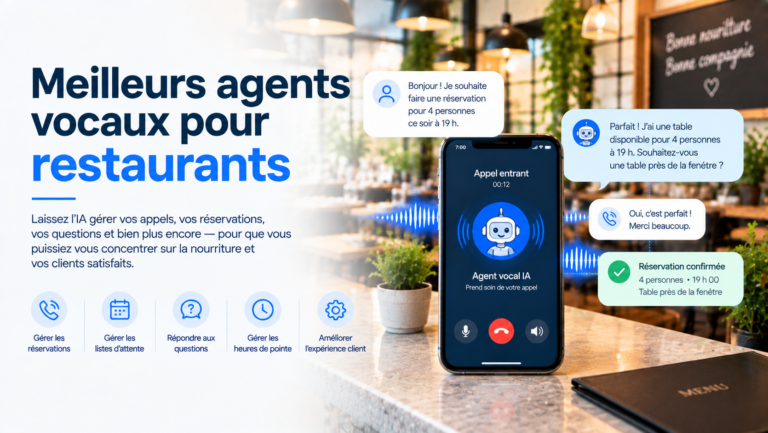Les meilleurs agents vocaux pour les restaurants