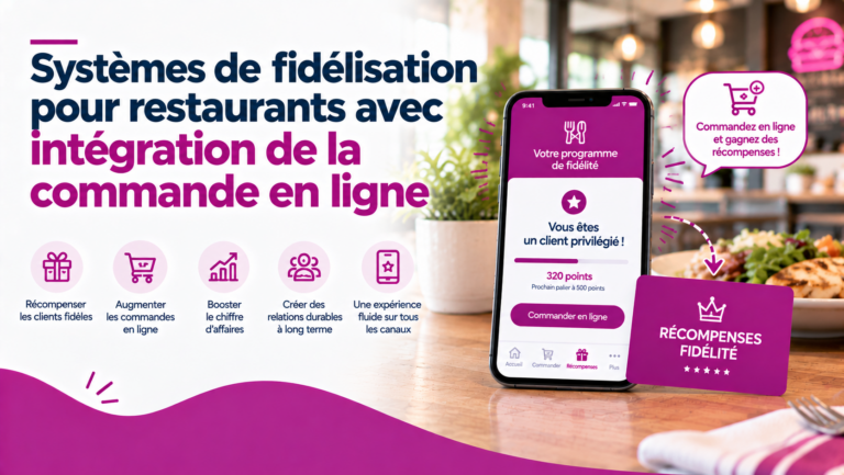 Systèmes de fidélisation pour restaurants avec intégration de la commande en ligne