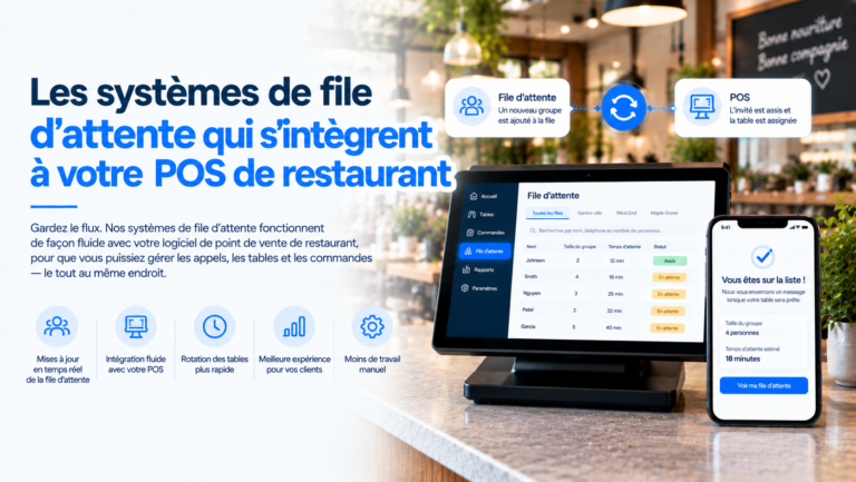 Systèmes de liste d'attente intégrés aux systèmes de caisse enregistreuse des restaurants