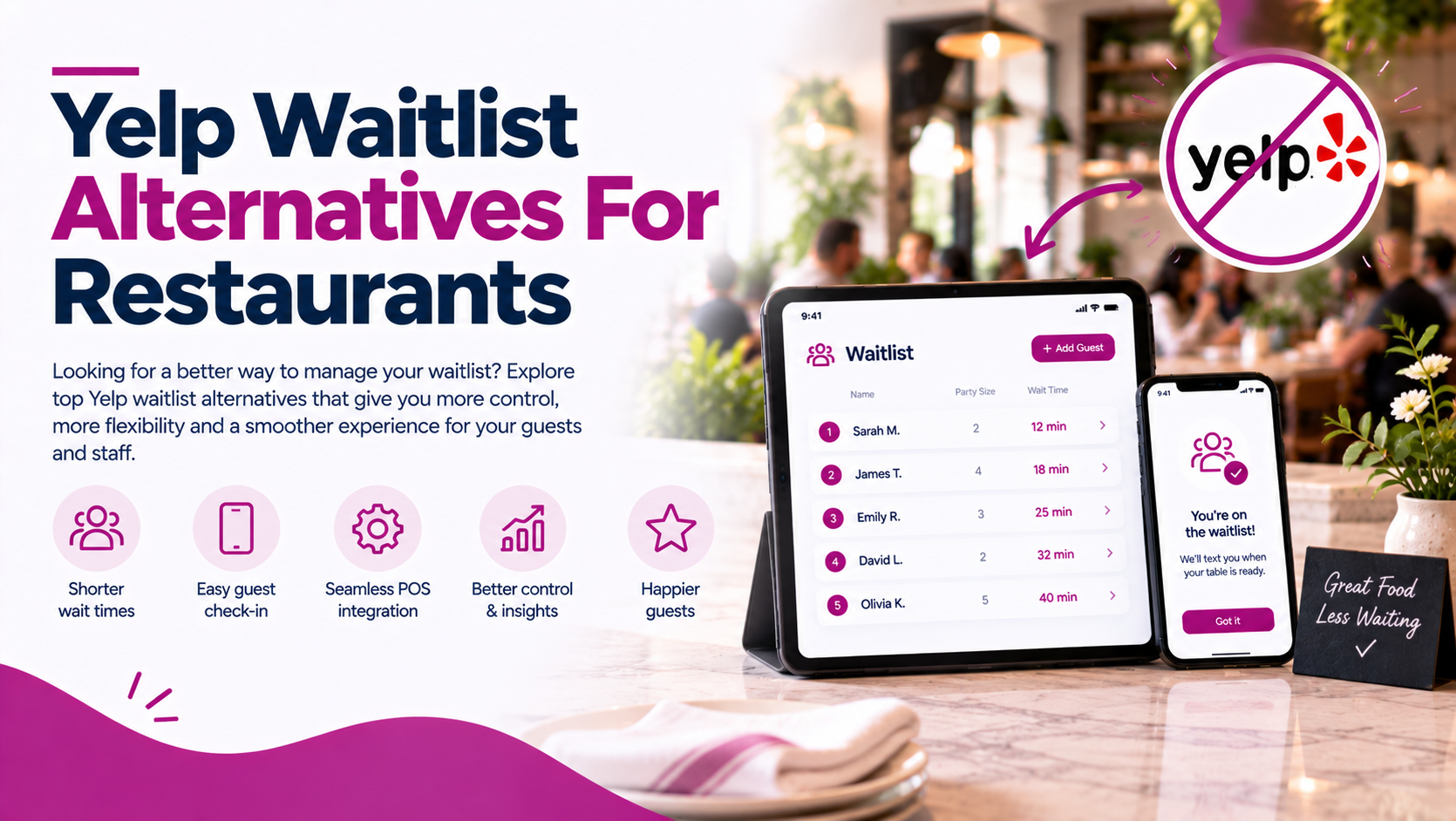 Yelp Waitlist Alternatives For Restaurants