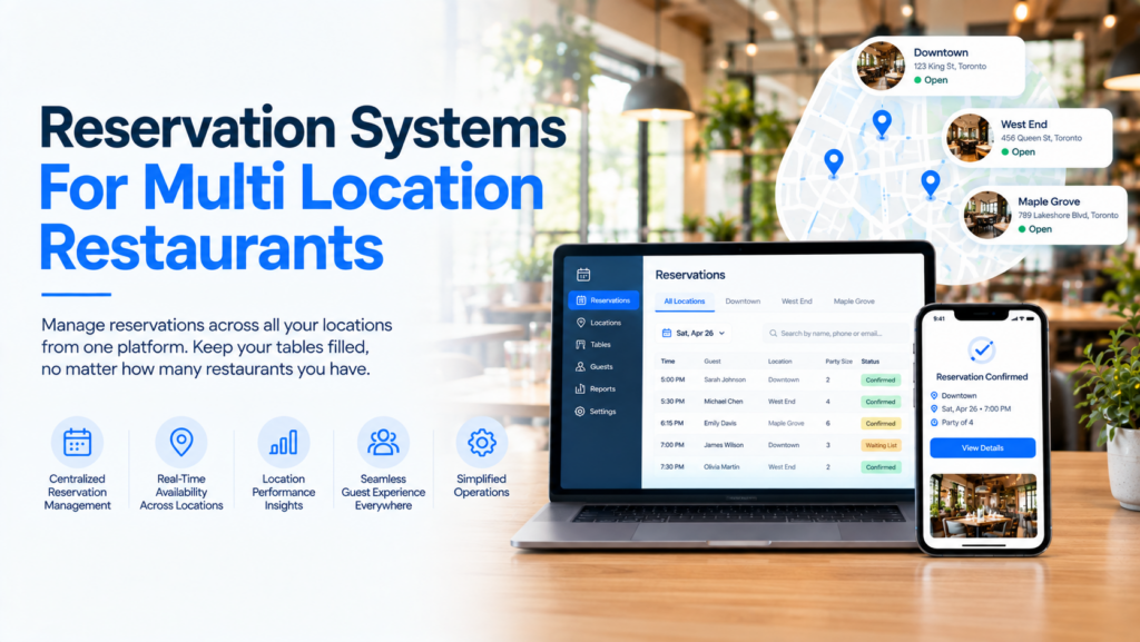 reservation system for multi location restaurants