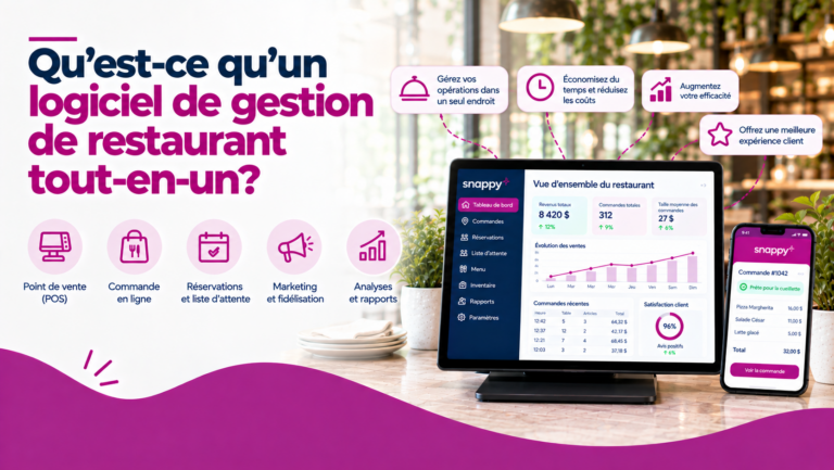 Qu'est-ce qu'un logiciel de gestion de restaurant tout-en-un