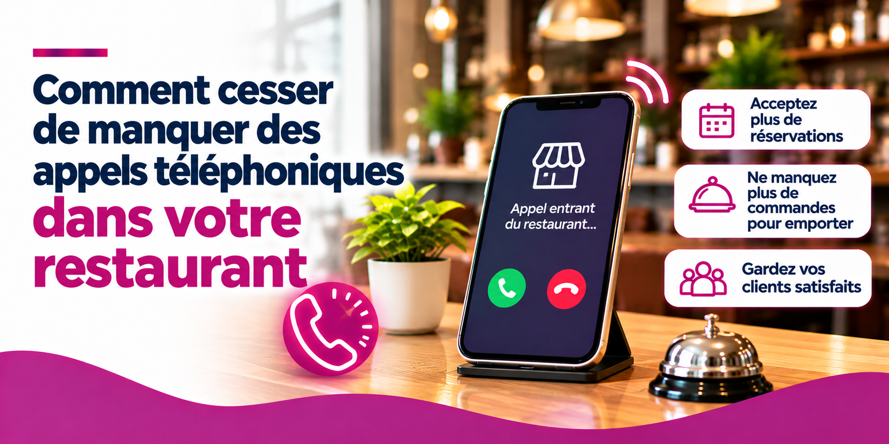 Ne manquez plus d’appels au restaurant
