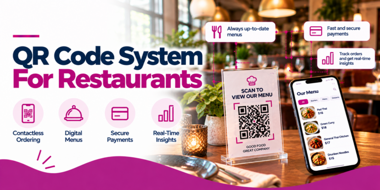 QR Code system for restaurants